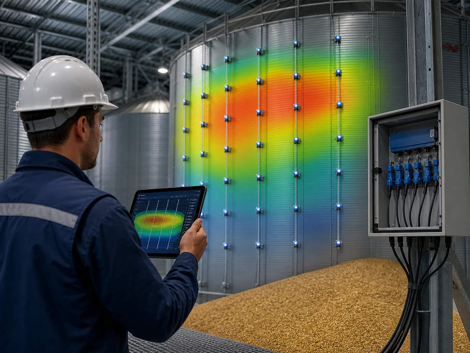 Grain Temperature Monitoring System